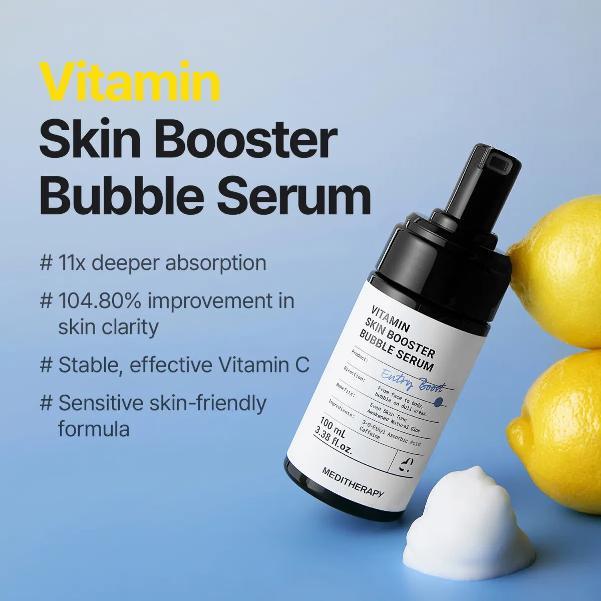 MEDITHERAPY VITAMIN SKIN BOOSTER BUBBLE SERUM 100ml