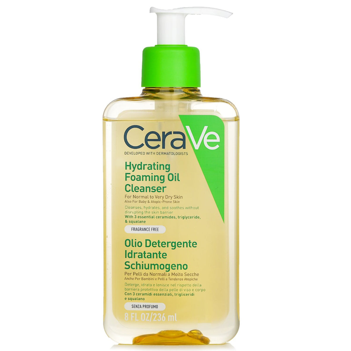 CeraVe Hydrating Foaming Oil Cleanser 236mL
