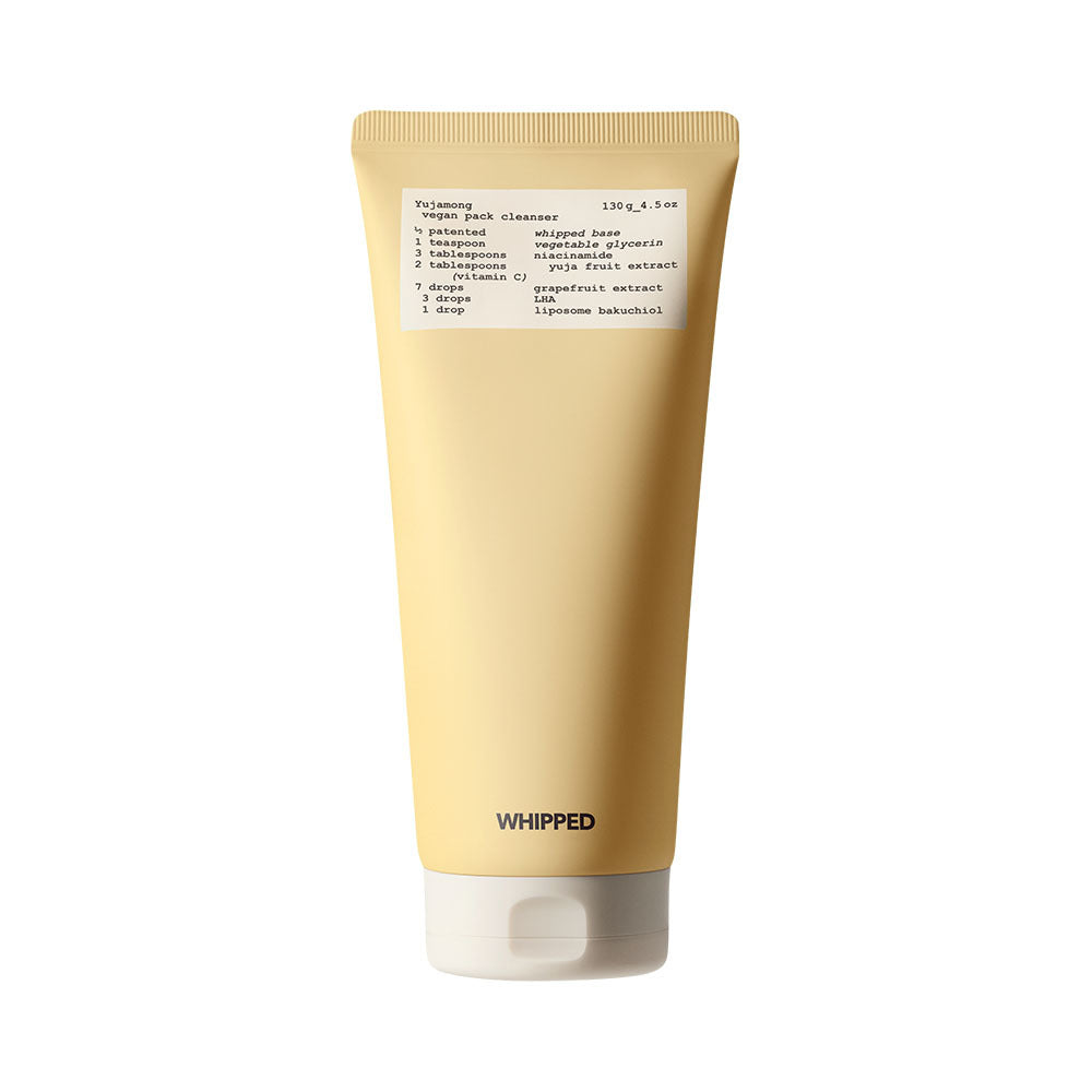 WHIPPED Vegan Pack Cleanser Jumbo Yujamong 130g