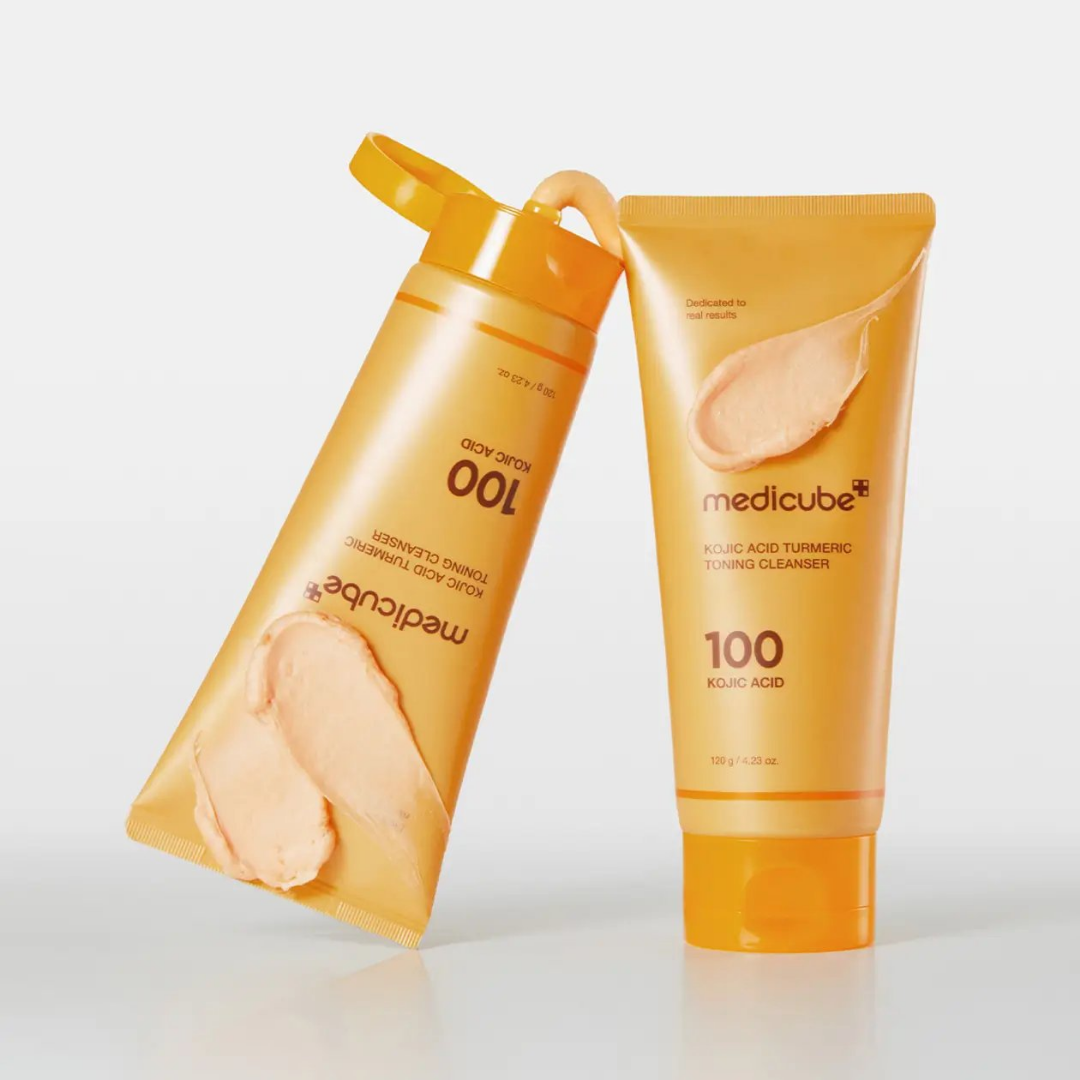 Medicube - KOJIC ACID TURMERIC TONING CLEANSER 120g