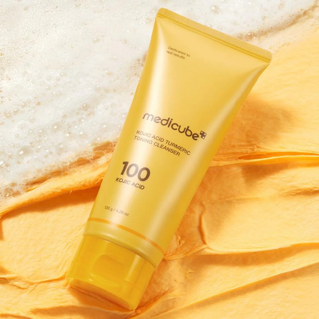 Medicube - KOJIC ACID TURMERIC TONING CLEANSER 120g