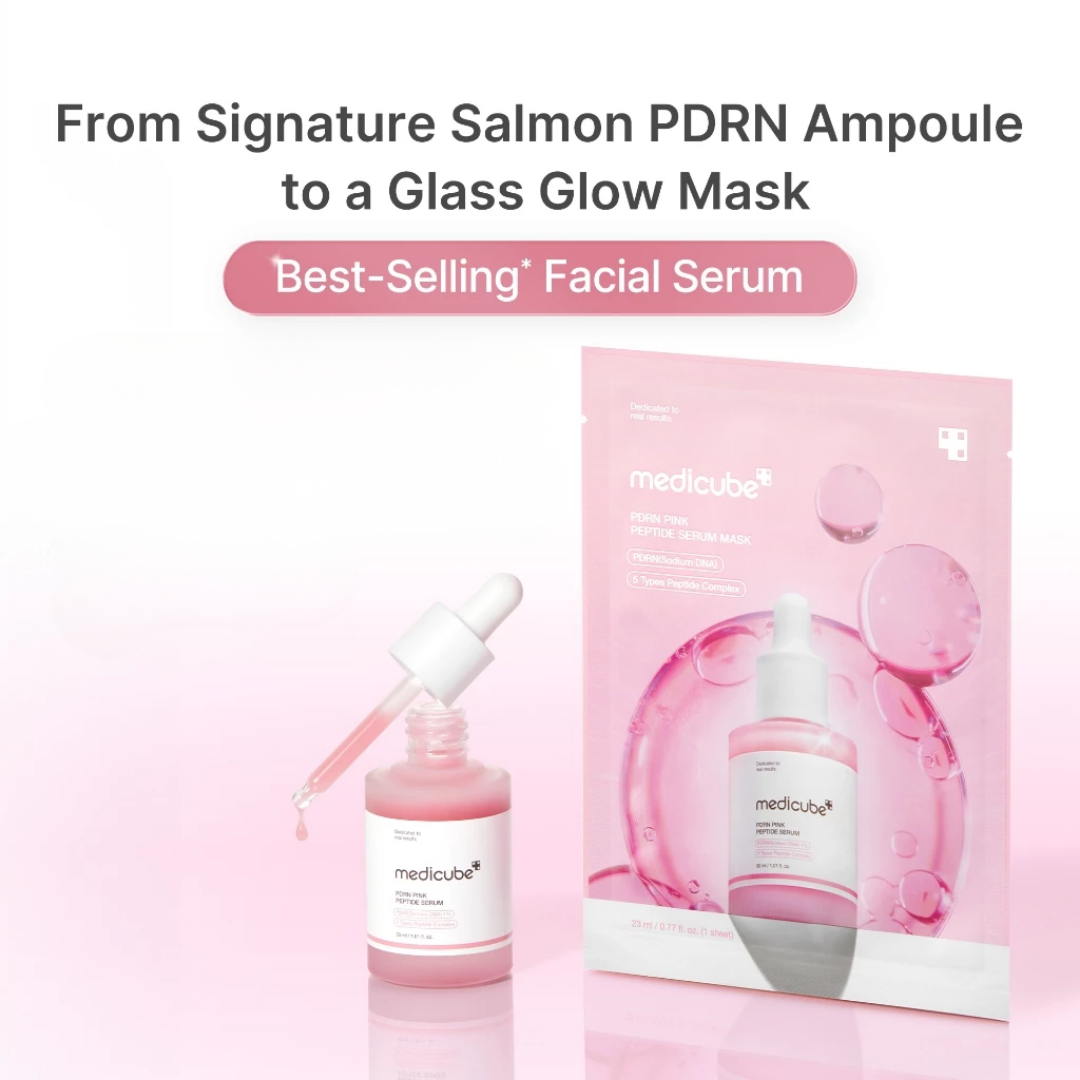 MEDICUBE PDRN PINK PEPTIDE SERUM MASK (1 Piece)
