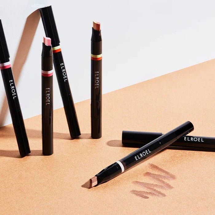 ELROEL -  Blanc Double Shadow Stick #01  Gold‑Espresso