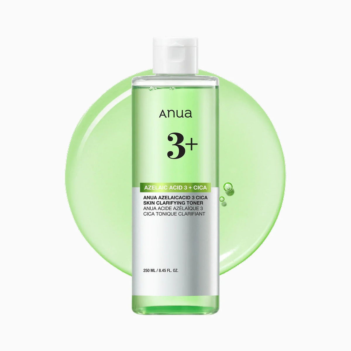 ANUA AZELAIC ACID 3 CICA SKIN CLARIFYING TONER 250ml - AU Beauty Bazaar