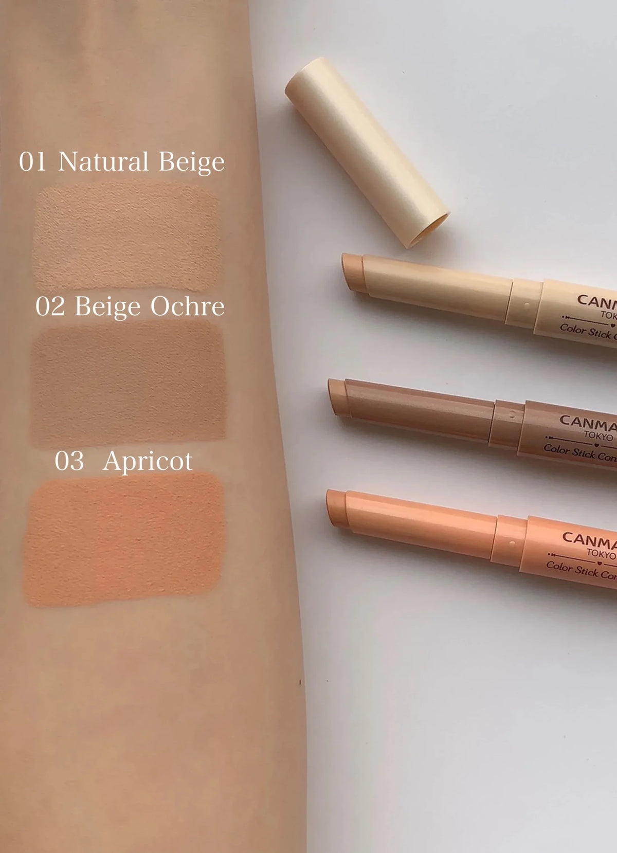 Canmake Color Stick Concealer 03 Apricot - AU Beauty Bazaar