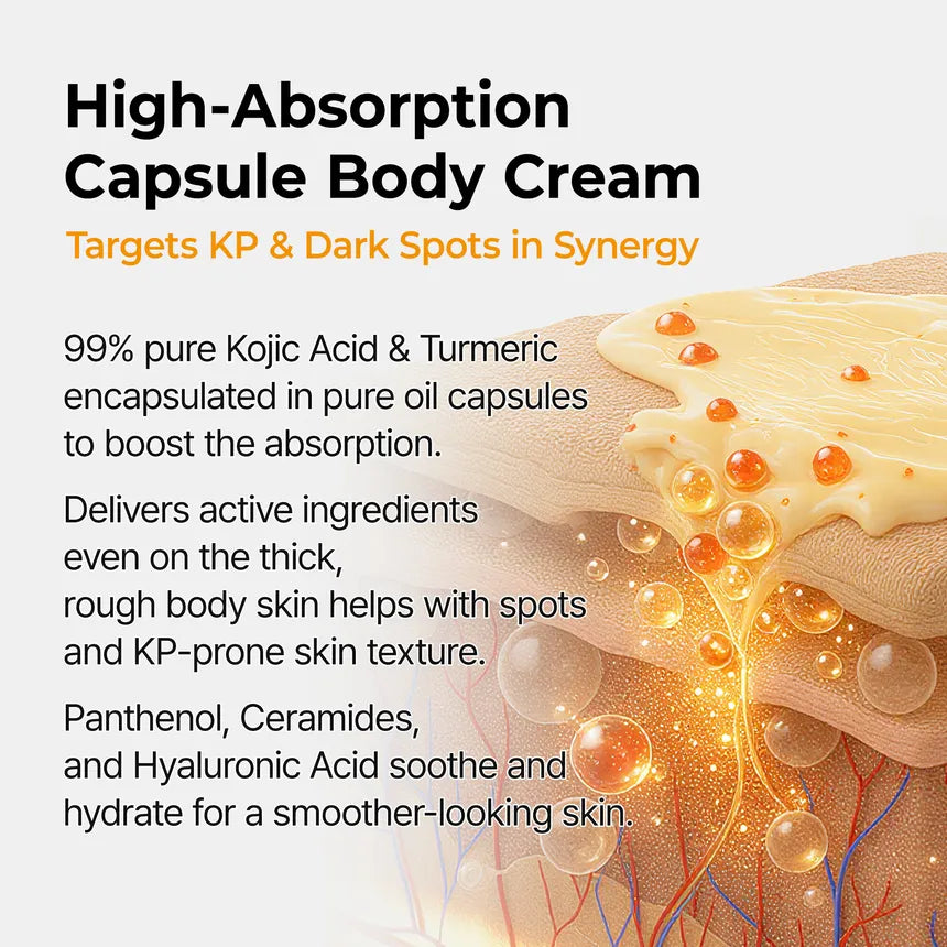 Dr.Melaxin Kojic Acid Turmeric Capsule Body Cream 200g