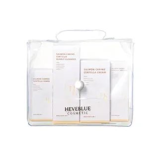 Heveblue Salmon Caring Centella Special Travel Kit Bag (4 Items) - AU Beauty Bazaar