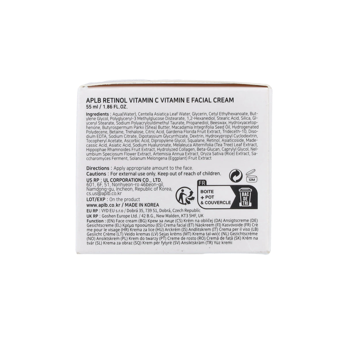 APLB Retinol Vitamin C Vitamin E Facial Cream 55ml – image 2