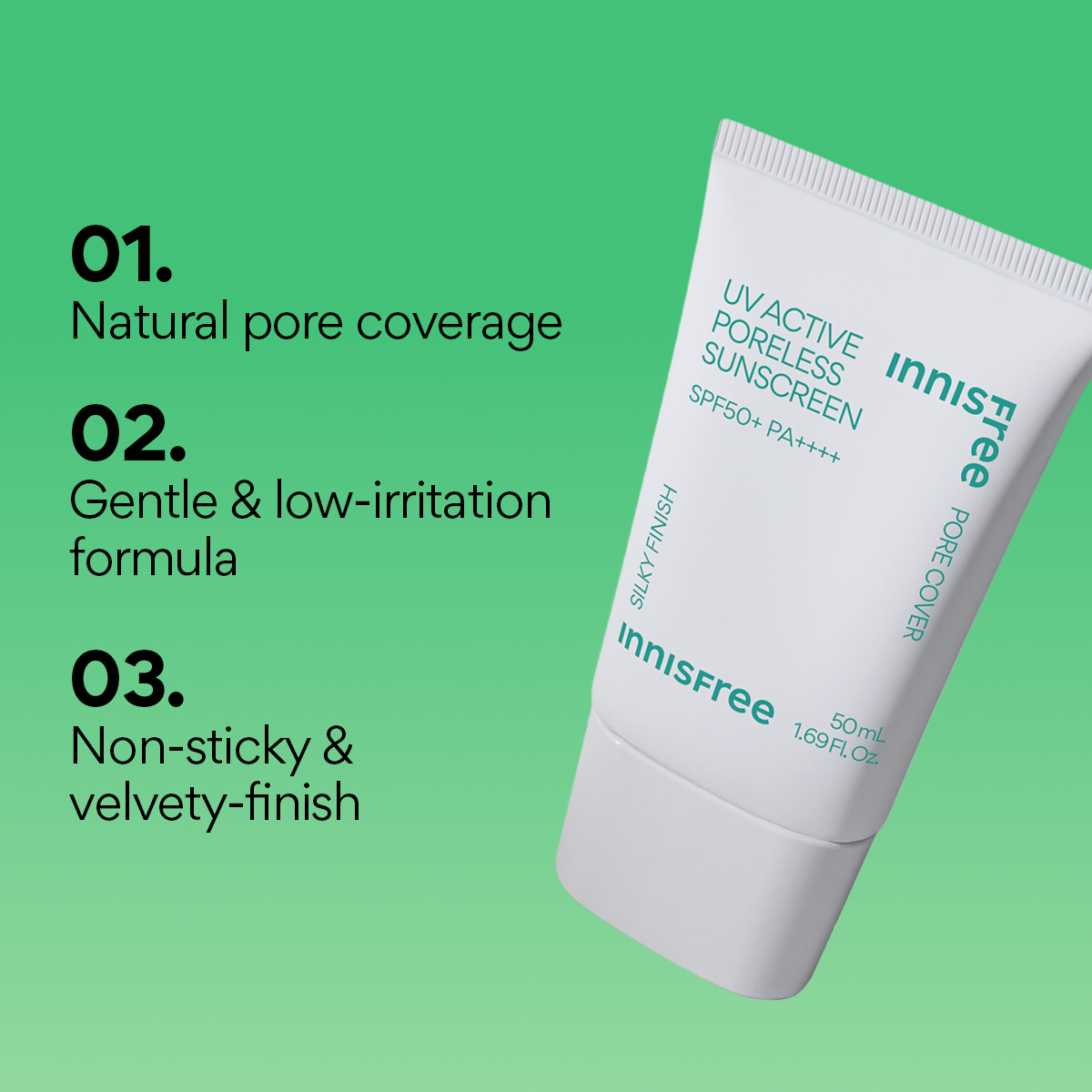 Innisfree UV Active Poreless Sunscreen 50ml