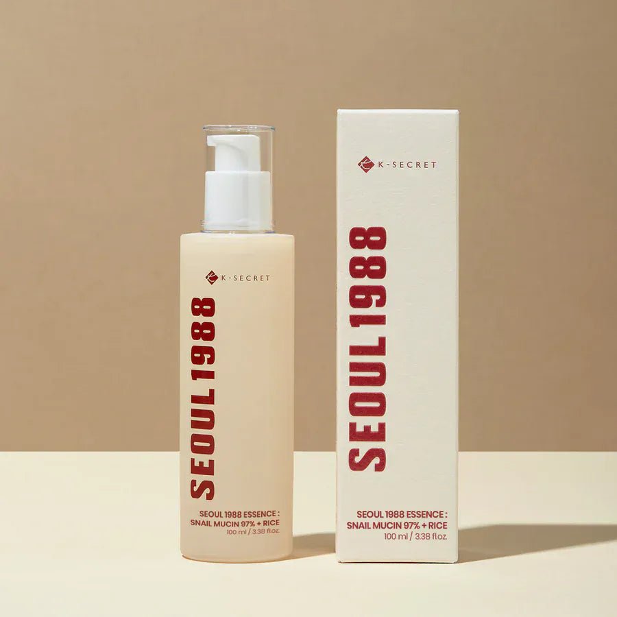 KSECRET SEOUL 1988 Essence Snail Mucin 97% + Rice 100 ml - AU Beauty Bazaar
