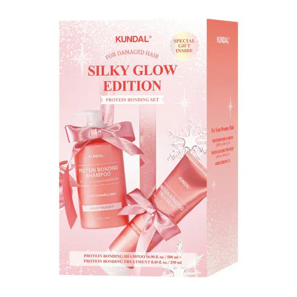 Kundal Holiday Silk Glow Edition - Protein Bonding Care Set - AU Beauty Bazaar