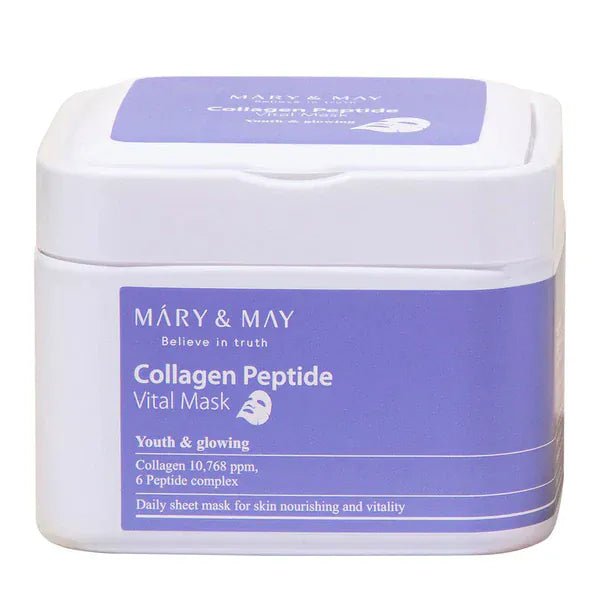 Mary & May Collagen Peptide Vital Mask (30ea) - AU Beauty Bazaar