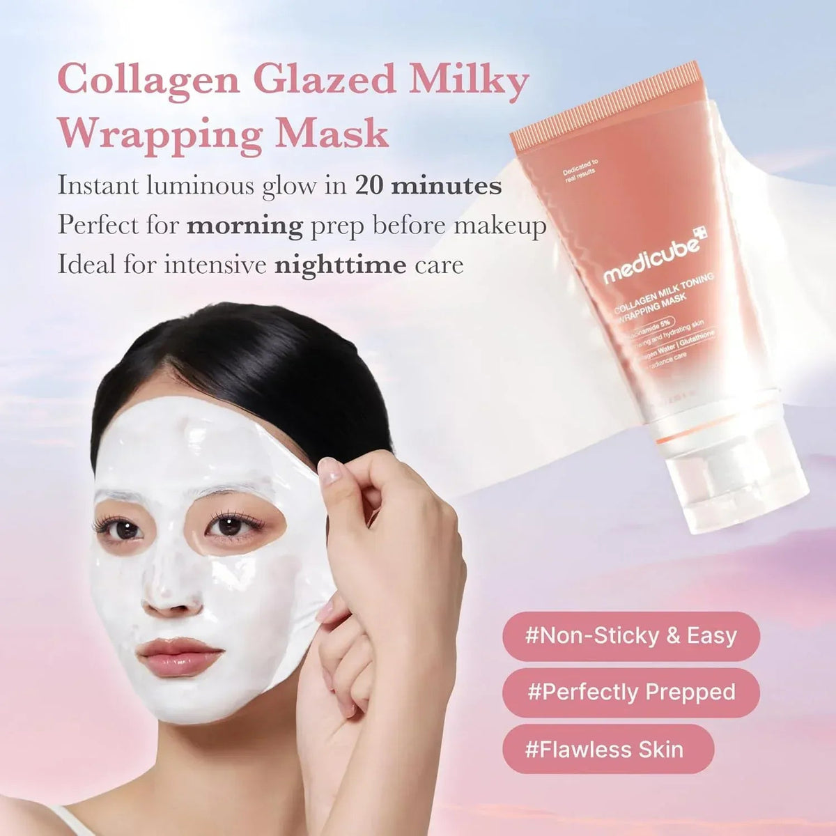 Medicube Collagen Milk Toning Wrapping Mask 75ml - AU Beauty Bazaar