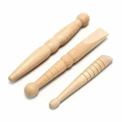 Meditherapy - Foot Massage Wooden Stick Tool (3 pieces) - AU Beauty Bazaar