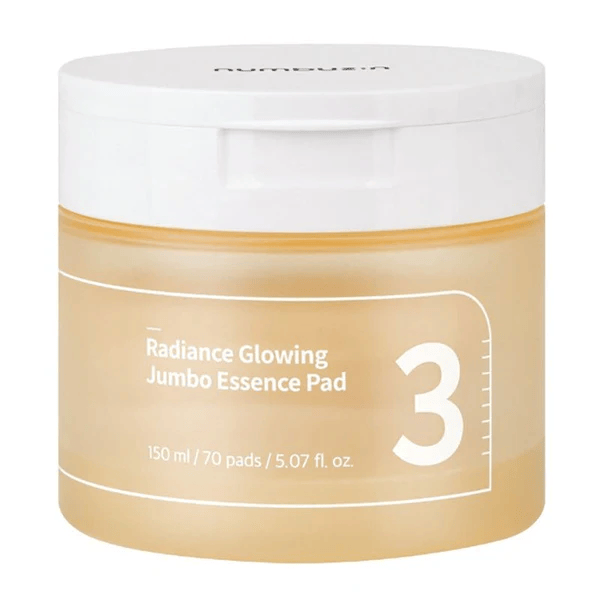 Numbuzin No.3 Radiance Glowing Jumbo Essence Pad (150ml *70ea) - AU Beauty Bazaar
