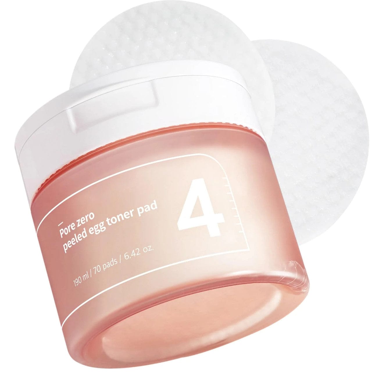 Numbuzin No.4 Pore Zero Peeled Egg Toner Pad (190ml *70ea ) - AU Beauty Bazaar