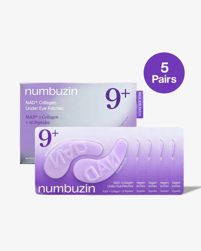 numbuzin - No.9 NAD+ Collagen Under Eye Patches (5 pieces) - AU Beauty Bazaar