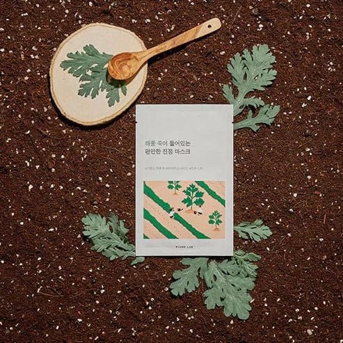 ROUND LAB MUGWORT CALMING MASK_ 25ml (1 Each) - AU Beauty Bazaar