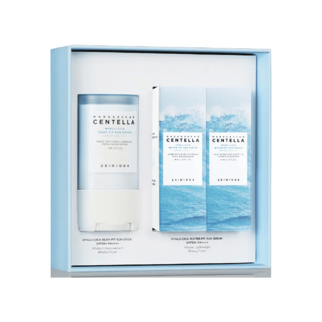 SKIN1004 Hyalu - Cica Sunsational Kit (Sun Stick 20G + Sun Serum Mini 15ML*2) - AU Beauty Bazaar