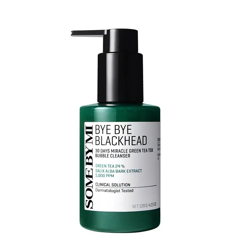 SOME BY MI - Bye Bye Blackhead 30 Days Miracle Green Tea Tox Bubble Cleanser 120G - AU Beauty Bazaar