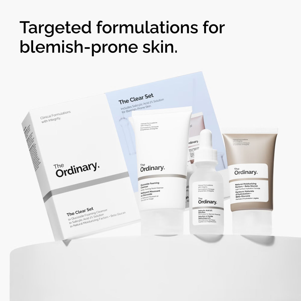 The Ordinary The Clear Set 3 Piece Set