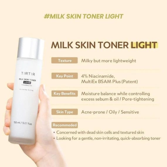 TIRTIR Milk Skin Toner Light 20ML - AU Beauty Bazaar