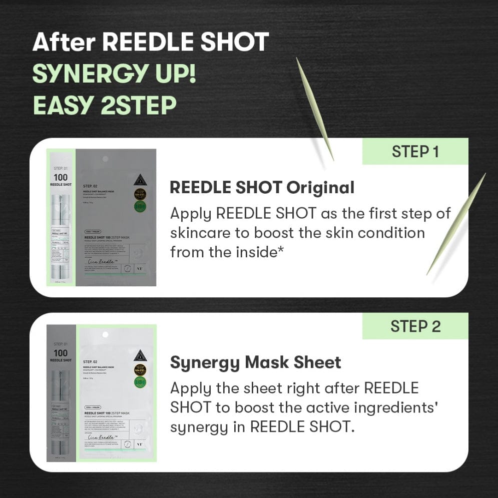 VT Cosmetics Reedle Shot 100 2 - Step Mask (1 Piece) - AU Beauty Bazaar