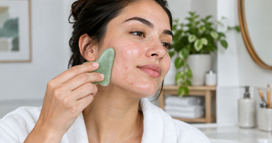 Can you use a gua sha tool on acne-prone skin?