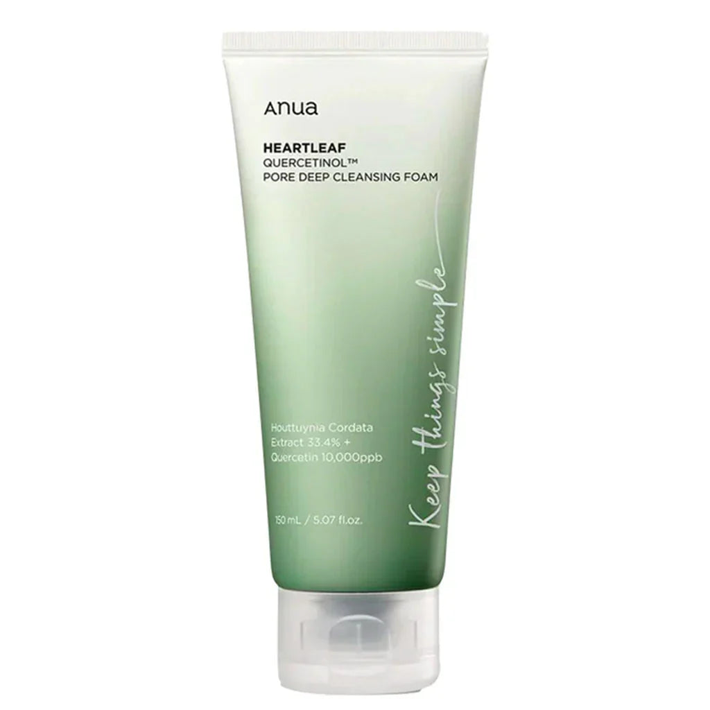 Get Poreless Skin: Anua Heartleaf Quercetinol Pore Deep Cleansing Foam