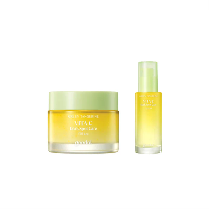 Fade Blemishes with Goodal Green Tangerine Vita C Dark Spot Care Set
