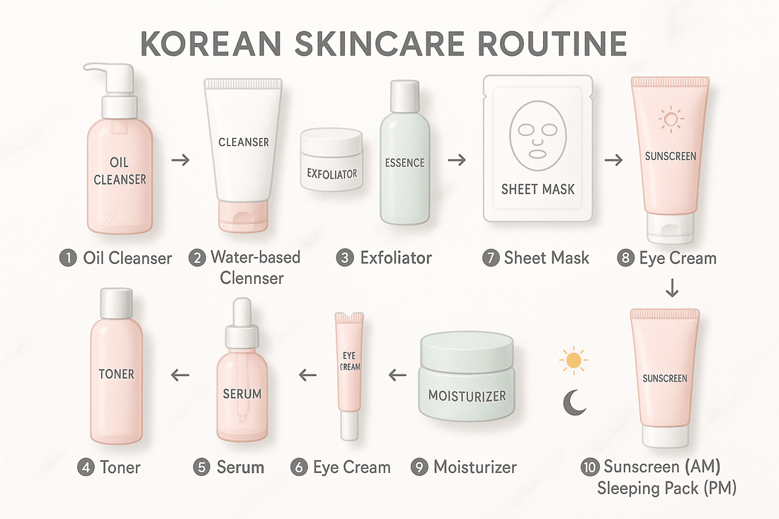 How to Layer Korean Skincare Products the Right Way - AU Beauty Bazaar