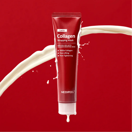 MEDI-PEEL Red Lacto Collagen Wrapping Mask: The Ultimate Solution for Pore Tightening and Skin Hydration - AU Beauty Bazaar