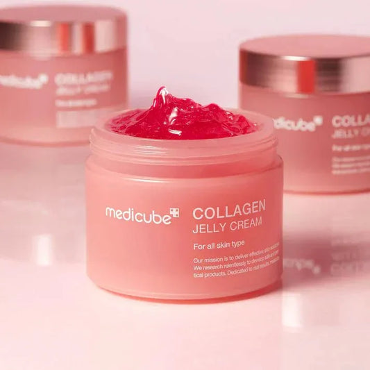 medicube Collagen Jelly Cream 50ml jar for softening the look of forehead lines