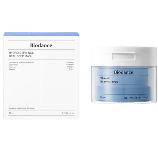Premium Korean Biodance Cera-nol Mask and Toner Pads Set - AU Beauty Bazaar