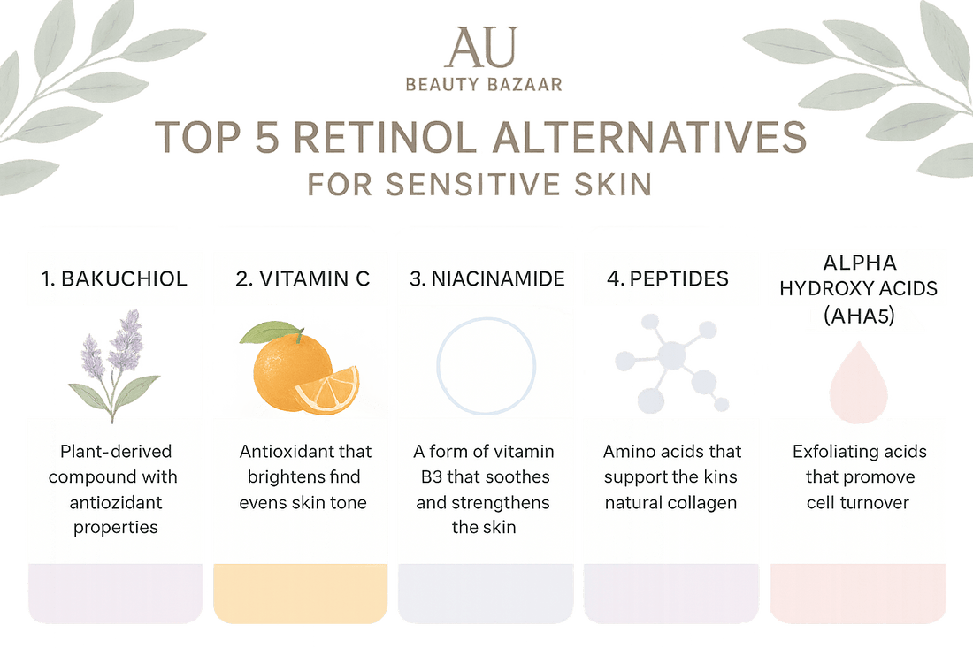 Top 5 Retinol Alternatives for Sensitive Skin at AU Beauty Bazar - AU Beauty Bazaar