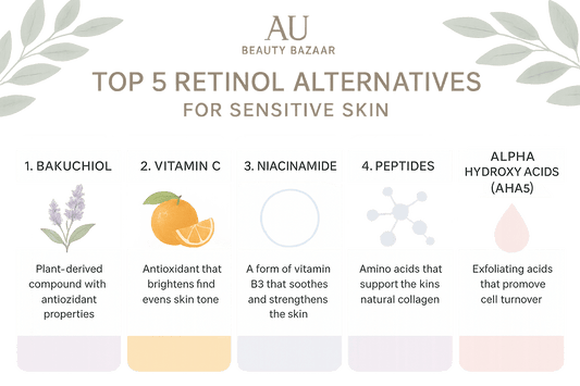 Top 5 Retinol Alternatives for Sensitive Skin at AU Beauty Bazar - AU Beauty Bazaar