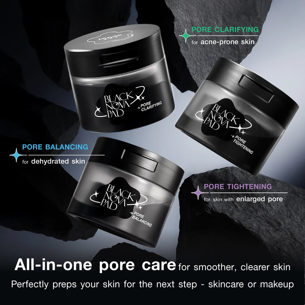 MizuMi Black Nova Pad Pore Clarifying 80 Pads