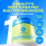 numbuzin Zero Blemish Azela Cica Balancing Dual Pads 60 Pads / 210ml