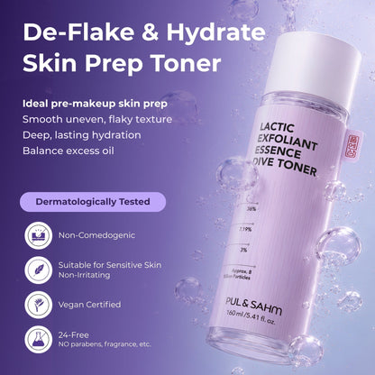 PUL & SAHM Lactic Exfoliant Essence Dive Toner 160ml