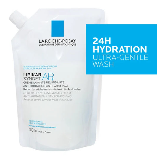 La Roche-Posay Lipikar Syndet AP+ Lipid-Replenishing Wash Cream Refill 400mL