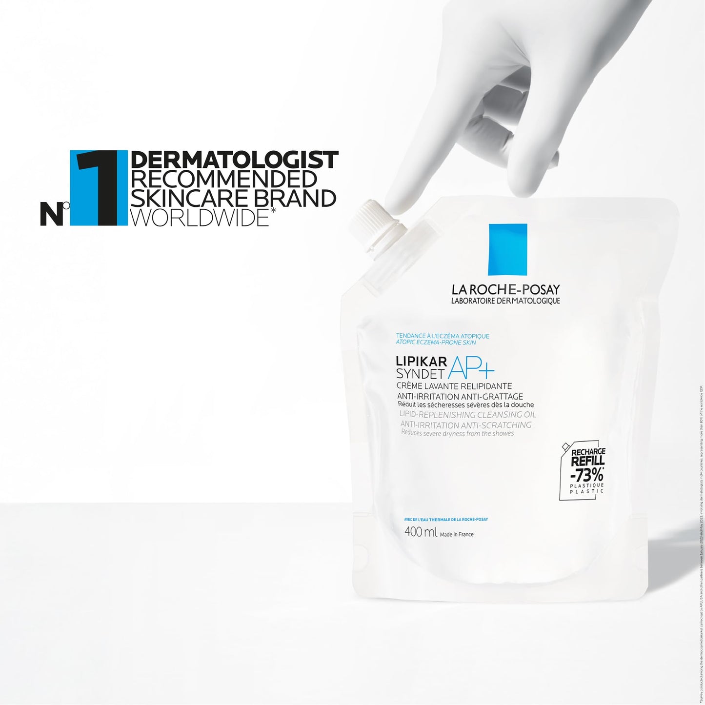 La Roche-Posay Lipikar Syndet AP+ Lipid-Replenishing Wash Cream Refill 400mL