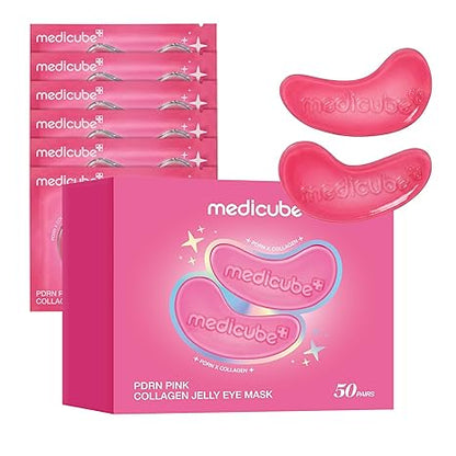 Medicube PDRN PINK COLLAGEN JELLY EYE MASK (1 POUCH / 1 PAIR)