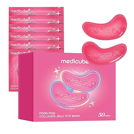 Medicube PDRN PINK COLLAGEN JELLY EYE MASK (1 POUCH / 1 PAIR)