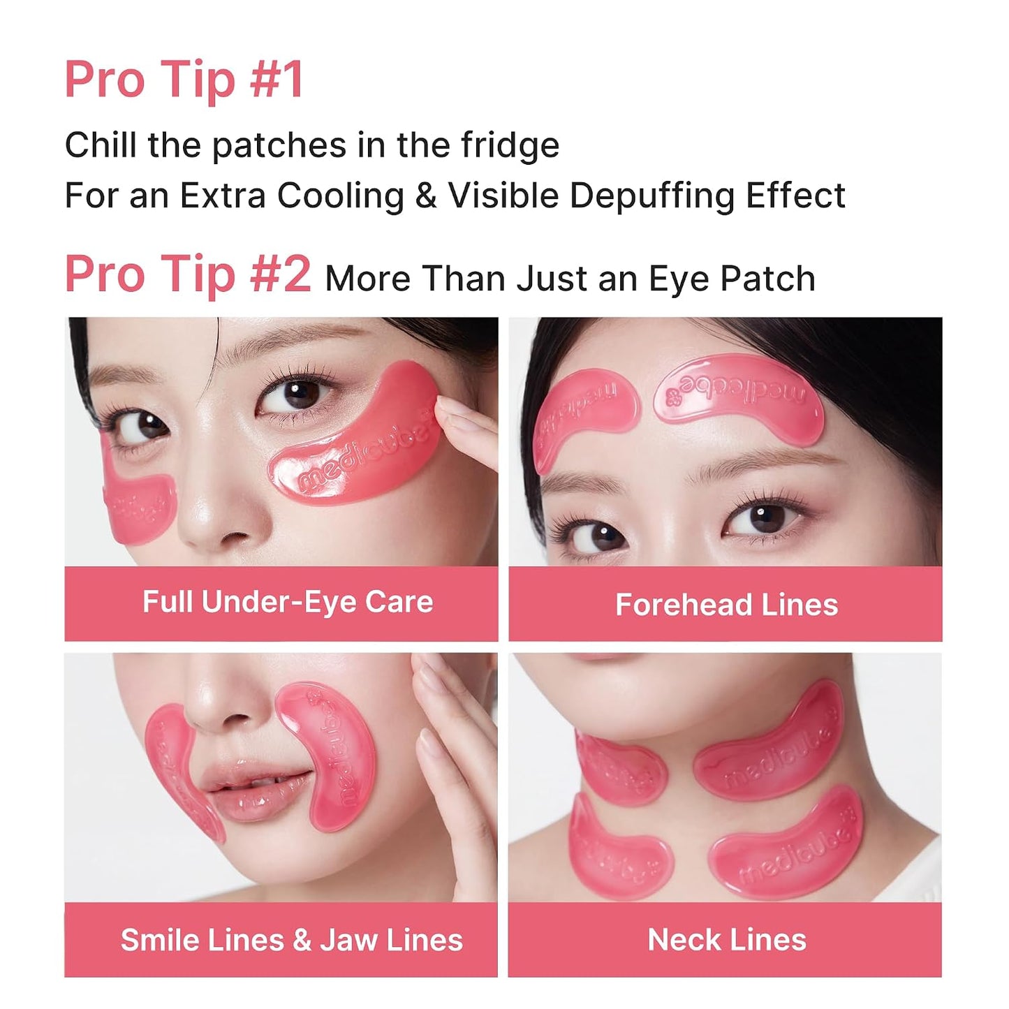 Medicube PDRN PINK COLLAGEN JELLY EYE MASK (1 POUCH / 1 PAIR)