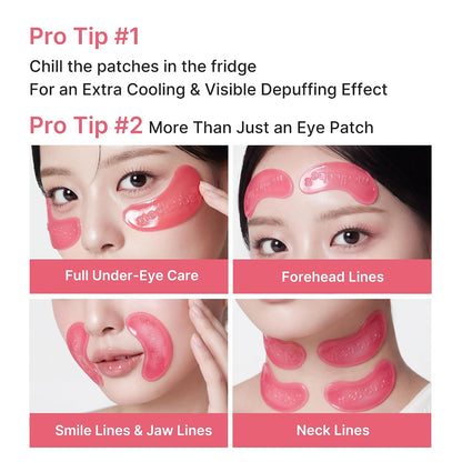 Medicube PDRN PINK COLLAGEN JELLY EYE MASK (1 POUCH / 1 PAIR)