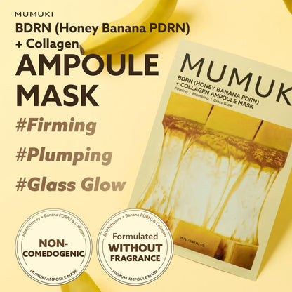 MUMUKI Honey Banana BDRN Ampoule Mask 25ml x 5 Sheets