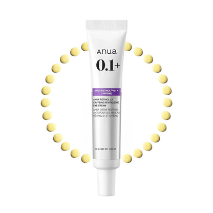 ANUA RETINOL 0.1 CAFFEINE REVITALIZING EYE CREAM 30g