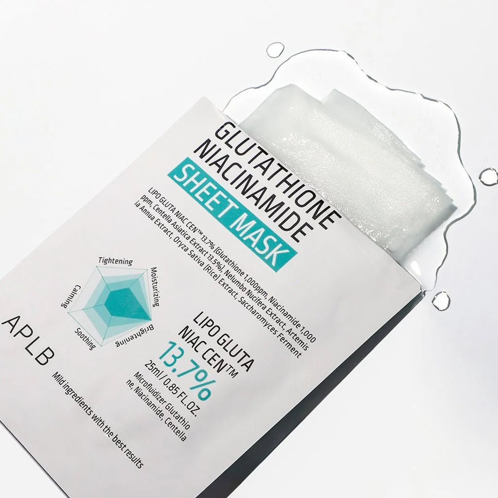APLB - Glutathione Niacinamide Sheet Mask - 1 PIECE