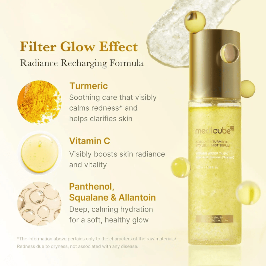 Medicube Kojic Acid Turmeric Vita Jelly Mist Serum 100ML