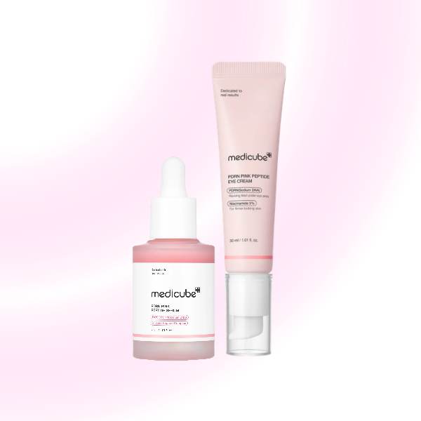 🩷 Pink Medicube PDRN Eye & Glow Duo | Firm, Hydrate & Brighten